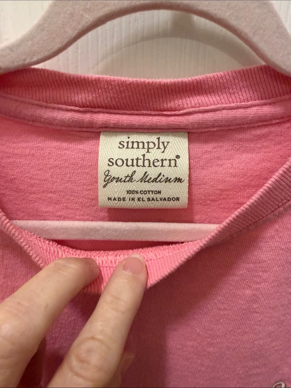 Simply Southern Kids Long-Sleeve Tee - Pink, Red, Charcoal